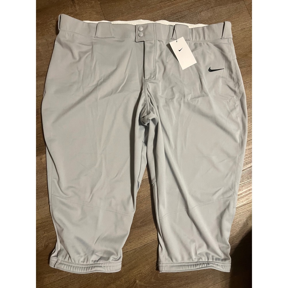 NIKE Softball Pants Womens 3XL Grey AV6718-052 Team Engineered Athletic NWT